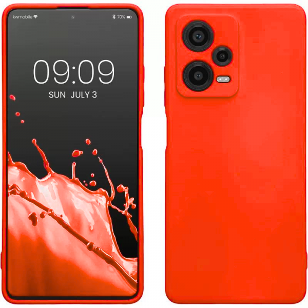 Θήκη Σιλικόνης Oem για Xiaomi Redmi Note 12 Pro Plus Κόκκινο
